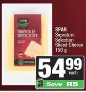 Spar Signature Selection Sliced Cheese-150g