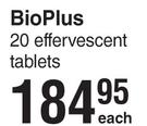 Bio Plus 20 Effervescent Tablets-Each