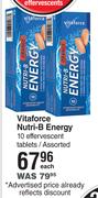 Vitaforce Nutri-B Energy 10 Effervescent Tablets Assorted-Each