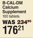 B-Cal-DM Calcium Supplement 100 Tablets