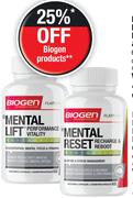Biogen Mental Reset Recharge & Reboot 60 Vegetable Capsules