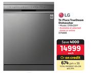 LG 14 Place True Steam Dishwasher DFB425FP