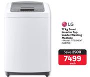 LG 17Kg Smart Inverter Top Loader Washing Machine T1785NEHT