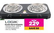 Logik Double Soiral Hotplate 