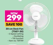 Logik 30cm Desk Fan TS07-30