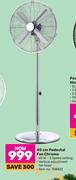 Logik 40cm Pedestal Fan Chrome