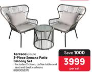 Terraceleisure 3-Piece Semana Patio Balcony Set 850005337-Per Set
