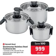 Bennett Read Stackmaster Stainless Steel Cookware Set 850000337-Per Set