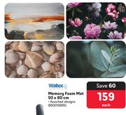 Waltex Memory Foam Mat 850015895-50 x 80cm Each
