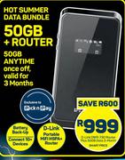 D-Link DWR 730 Router Plus 50GB Data (3 Month)