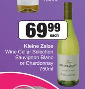 Kleine Zalze Wine Cellar Selection Sauvignon Blanc Or Chardonnay-750ml Each