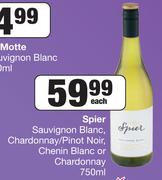 Spier Sauvignon Blanc, Chardonnay/Pinot Noir, Chenin Blanc Or Chardonnay-750ml Each