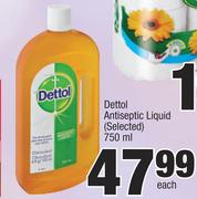 Dettol Antiseptic Liquid-750ml Each