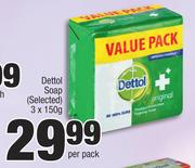 Dettol Soap-3x150g Per Pack