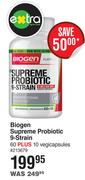 Biogen Supreme Probiotic 9 Strain 60 Plus 10 Vegicapsules