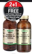 Dis-Chem Gold Cold Pressed Flaxseed Oil 1000mg 90 Softgel Capsules-Each