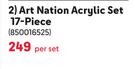 Kenzel Art Nation Acrylic Set 17 Piece-Per Set