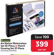 Kenzel Art Nation Water Colour Set 35 Piece Or Pencil Drawing Set 37 Piece-Per Set