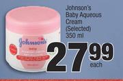 Johnson's Baby Aqueous Cream (Selected)-350ml Each