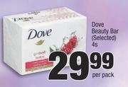 Dove Beauty Bar (Selected)-4's Per Pack