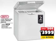 Defy 210Ltr White Eco Chest Freezer DMF470
