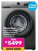 Hisense 9Kg Front Loader Washing Machine WFQP9012VMT