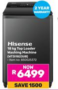 Hisense 18Kg Top Loader Washing Machine WT3I1823UB
