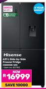 Hisense 631L Side By Side Freezer/Fridge H800SB-WD