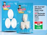 Home Butler Diy Oval Self Adhesive Hook Large Or Rectangle Self Adhesive Hook-Each