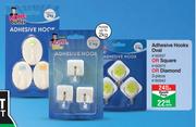 Home Butler Adhesive Hooks Oval Or Square Or Diamond 3 Piece-Each