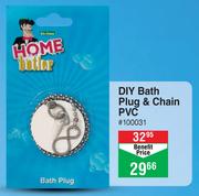 Home Butler Diy Bath Plug & Chain PVC