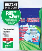Home Butler Dishwasher Tablets 9 Piece