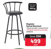 Haymen Swivel Barstool 383040