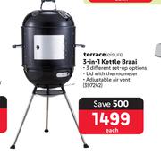 Terrace-leisure 3-In-1 Kettle Braai 397242