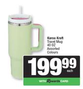 Karoo Kraft Travel Mug 40 Oz Assorted Colours-Each