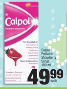 Calpol Pediatric Strawberry Syrup-100ml Each