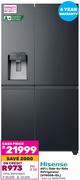 Hisense 601L Side By Side Refrigerator H780SB-IDL