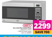 Defy 34L Grill Microwave Oven