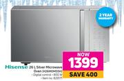 Hisense 26L Silver Microwave Oven H26MOMS5H