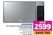 Samsung 40L Stainless Steel Microwave Oven MS405MADXBB