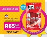 Glue Stick 22g 3 Pack-Per Pack