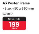 Parrot A3 Poster Frame-Each