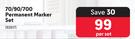 Artline 70/90/700 Permanent Marker Set-Per Set