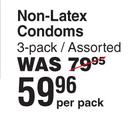 Skyn Non-Latex Condoms 3Pack/ Assorted-Per Pack