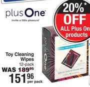 Plus One Toy Cleaning Wipes 12Pack-Per Pack