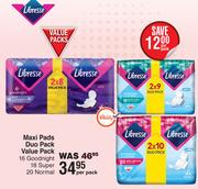 Libresse Maxi Pads Duo Pack Value Pack-Per Pack