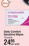 Gynaguard Daily Comfort Sensitive Wipes-Per Pack