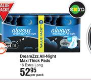 Always Dream Zzz All-Night Maxi Thick Pads-Per Pack