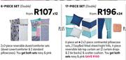 Easy-Care Microfibre Polyester 17 Piece Comforter Set (Double)
