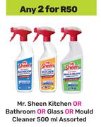 Mr.Sheen Kitchen Or Bathroom Or Glass Or Mould Cleaner Assorted-For Any 2 x 500ml